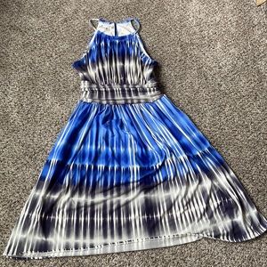 Beautiful blue halter top dress